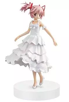 BANPRESTO Puella Magi Madoka Magica 7,1-дюймовая фигурка Мадоки Канаме, версия в белом платье