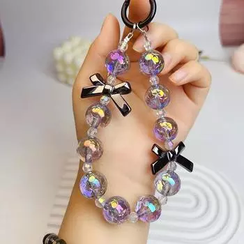Бант-бусина для телефона, цепочка для iPhone, Android, мобильное устройство, подвесная веревка, сумка, украшения, брелоки, брелок против потери