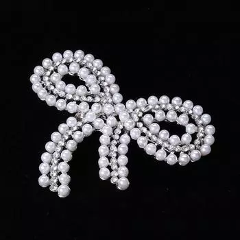 Бант Модный Стразы Трехмерная Кристаллическая Брошь Свадебное Платье Букет Креативный Корсаж Аксессуары