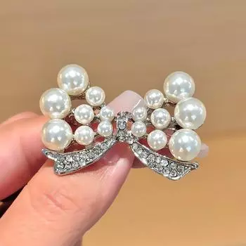 Бант-светоотражающая брошь Высококачественная бесшовная пряжка для пальто и костюма Универсальная фиксирующая булавка для аксессуаров одежды