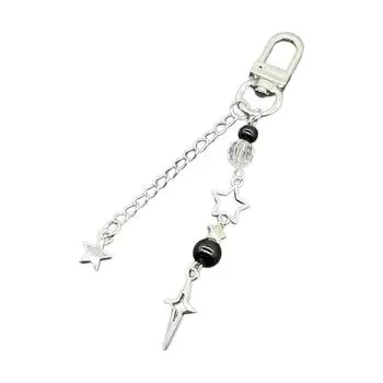 Бантик Бусины Подвеска Шарм для телефона Подвески Веревка Милая Цепочка для телефона Ремешок Украшение для сумки Шнурок Брелок Аксессуары T2 чёрный