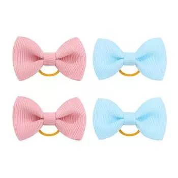 Бантики для щенков с резинками ручной работы, маленькие бантики-бабочки, аксессуары для волос для собак, товары для груминга питомцев R