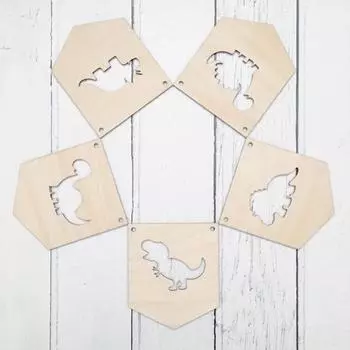 Бантинг Баннер Современный Очаровательный Прочный Настенный Орнамент Милый Декоративный Деревянный Срез Праздничный Баннер Для Вечеринки Баннер Для Вечеринки Украшение Дома