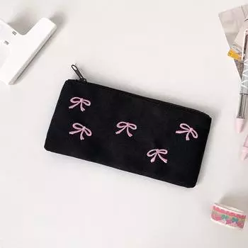 Бантом большой емкости пенал для хранения сумка косметичка, подходящий подарок для девочек One Size