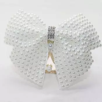 Банты для волос, свадебный бутик, вечеринка, заколки со стразами и заколки для волос, аксессуары для волос, белый жемчуг, 1 шт., ювелирный аксессуар 3