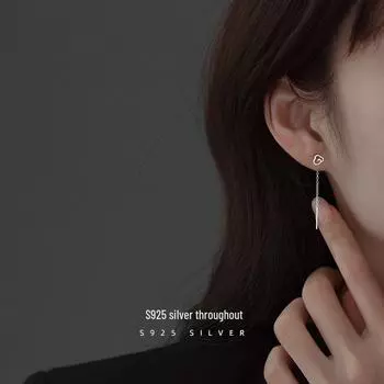 Banyan Tree Xiangyun S925 Silver Cloud Earrings for Women - 2022 High-end Fashion Niche Design ES2182, 925 Silver платиновый