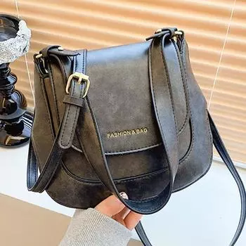 Baobao женская новинка 2023 года, универсальная сумка через плечо на одно плечо с текстурой ниши Майяра, женская седельная сумка