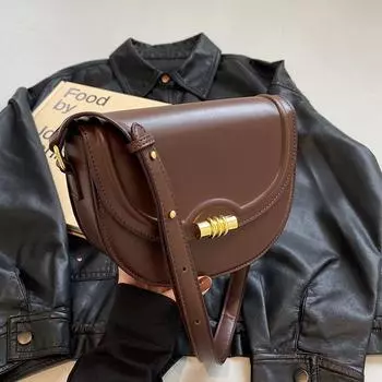 Baobao женская новинка 2024 года с текстурой высокого класса, маленькая и популярная осенне-зимняя универсальная сумка через плечо на одно плечо, женская седельная сумка в стиле ретро