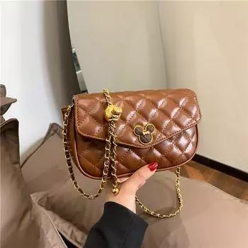 Baobao женская новинка 2024 года, универсальная сумка через плечо в западном стиле на одно плечо, сумка с цепочкой, маленькая квадратная сумка, сумки