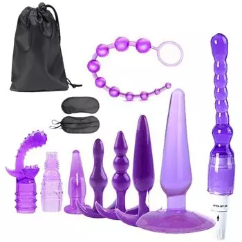 BAOQISHAN 11 Piece SM Goods SM Set Anal Plug Anal Dilator SM Anal Training Anal Stimulation Made of silicone material and high quality ABS Training