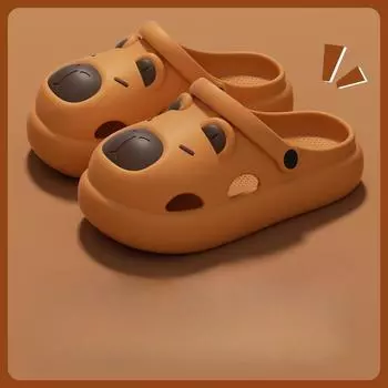 Baotou, Couple s Shoes, Women s Shoes, Outdoor Wear, Slippers, Thick Soled, Beach, Beach Sandals 30-31 хаки