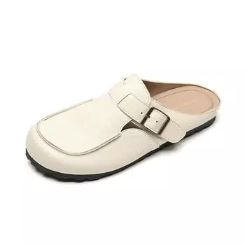 Baotou half slippers women s new summer wear retro one-pedal flat sandals large size lazy shoes 35