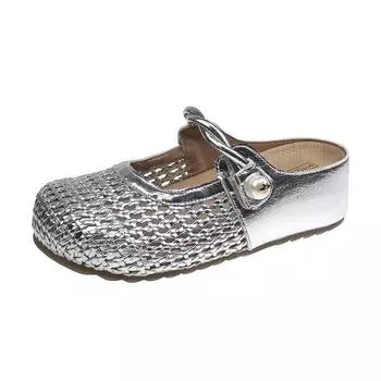 Баотоу полутапочки женские осенние ретро универсальные нишевые взрыв без каблука один педаль ленивые туфли 35