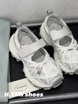 Baotou sandals women s summer heightening thick-soled new versatile sports and leisure not tired feet dad shoes 35 белый