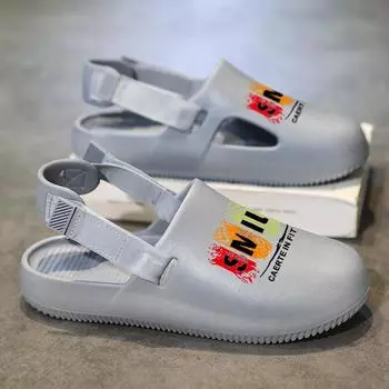 Baotou slippers men s and women s home students wear sandals men s Eva stepping on shit slippers sandals 36-37