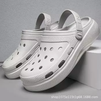 Baotou summer new eva hole shoes men wear non-slip slippers breathable casual beach shoes 40