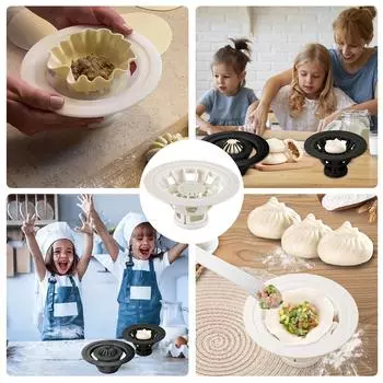 Baozi Maker Molds Dumpling Press ABS Texture Handmade Bull Maker Chinese Bao Buns Maker Подходит для приготовления Baozi белый