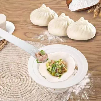 Baozi Maker Пластиковая форма для пельменей Baozi, пищевой инструмент для приготовления булочек, антипригарный пресс для фаршированных булочек на пару, форма для выпечки пирогов своими руками для китайских баоцзы чёрный