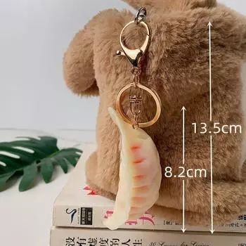 Baozi Simulation Food Keychain Mini Cute Couple c