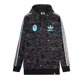 BAPE x adidas Tech Hoodie Black Мужские топы DU0206 S
