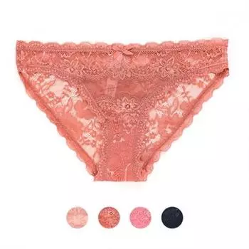 Bapool Er 181204 Fr Кружевные трусики-сетка с кружевной отделкой blacks/85 _ M