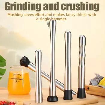 Бар из нержавеющей стали для измельченного льда, молочного чая, фруктовых коктейлей, многофункциональный молоток для льда, лимонного чая, сока