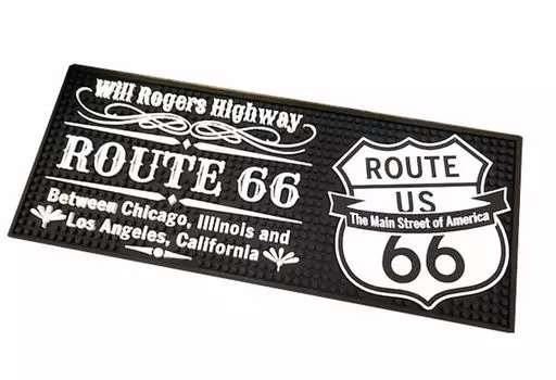 Bar mat 66 Will Rogers Route 66 Beer mat Cocktail mat Bar goods American miscellaneous goods Route - Highway / / / / / /