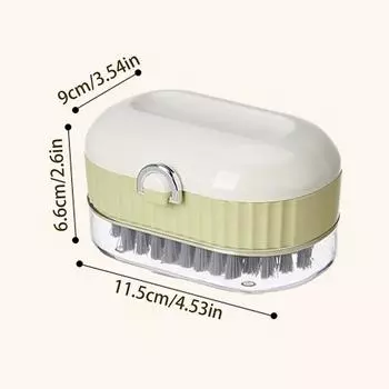 Bar Soap Container 2-in-1 Soap Container Storage Box With Roller Brush Multi-functional For Laundry Camping Gym Cleaning Sink