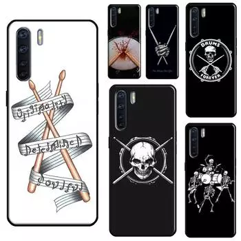 Барабан с музыкальным инструментом для OPPO A15 A83 A91 A93 A1K A3S A5S A52 A72 A54 A74 A94 A31 A5 A9 A53S 2020, чехол для телефона OPPO A1K