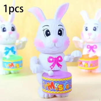 Барабанная игрушка в виде животного, прыгающая детская игрушка с заводным механизмом, подарок на день рождения, реалистичный подарок для малышей Bunny