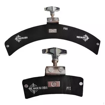 Барабанные демпферы Pad Легко устанавливаемый глушитель для внутренних и наружных комплектов Bass чёрный