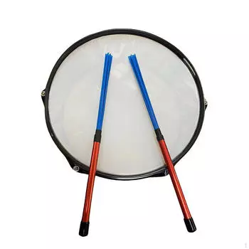 Барабанные щетки длиной 40 см с удобными ручками для детей, джазовое акустическое выступление Red Blue