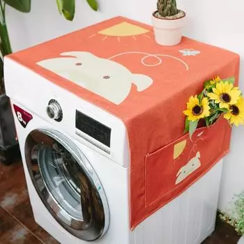Барабанный чехол для стиральной машины, холодильник, микроволновая печь, бытовая техника, пылезащитный чехол, водонепроницаемый пылезащитный чехол с боковыми карманами 35*95cm