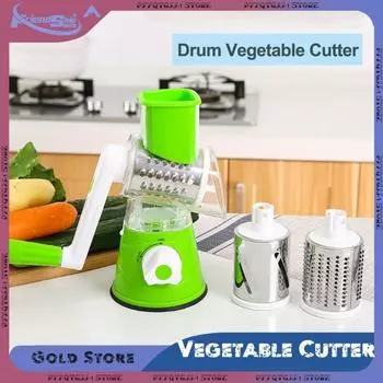 Барабанный овощерезка Ручной слайсер Измельчитель сыра Прессованный овощерезка Бытовой измельчитель чеснока Кухонные принадлежности
