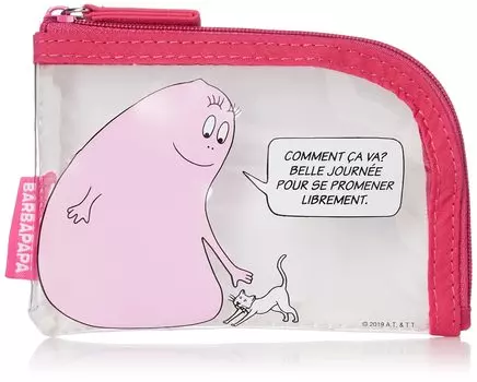 Barbapapa Greeting Life Clear Pouch S BBZ-168