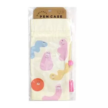 Barbapapa Greeting Life Drawstring Pen Case White BBZ-253