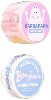 Barbapapa Greeting Life Masking Tape Set of 2 Speech Bubbles Bonjour BBZ-7-AM184/182