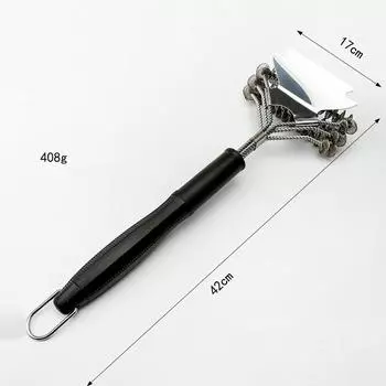 Barbecue Grill BBQ Brush Scraper Clean Tool Grill Accessories Stainless Steel Bristles Non-stick Cleaning Brushes Barbecue Acces