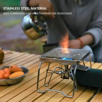 Barbecue Training Tool BBQ Folding Grill Gas Outdoor Home Duty Portable Mini Campfire For Camping Picnic Grate Stainless Steel