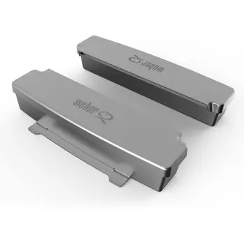 Барбекю гриль Weber из нержавеющей стали, коптильня, совместимая с газовыми грилями, набор из 2 штук, японский продукт, 2 года (Серия Q) [Официальная гарантия]