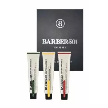 Barber 501 Shaving Booster Shaving Cream Red 66ml + Yellow 66ml + Green 66ml Set, 2 pieces