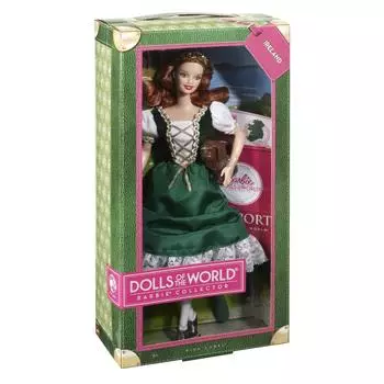 Барби коллекционная кукла мира Ирландия (Розовая этикетка) (W3440)