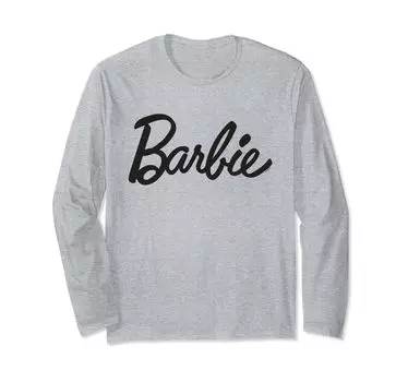 Barbie Classic Logo Black Long Sleeve - T-Shirt