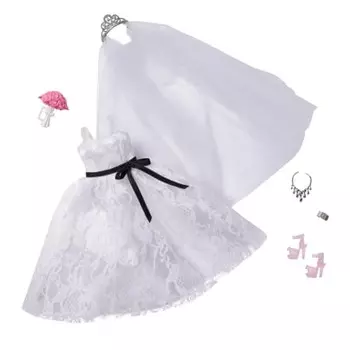 Barbie Fashion Hanayome Wedding Dress [Dress-up Doll Clothes] [3 years old and up] GWF10