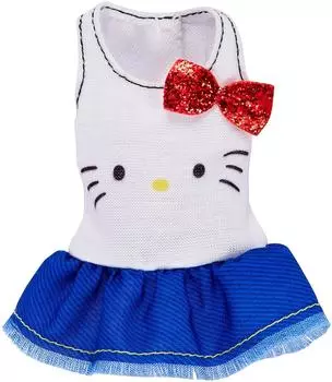 Barbie Fashion Hello Kitty Майка с оборками и красной лентой