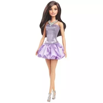 Barbie Fashionista Purple Balloon Skirt Dress Up Play Кукла Барби от 3 лет и старше Фиолетовая HYT92 Кукла/Домик Play/Ролевые игры