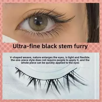 Barbie Girl Group Little Devil Faux Thick Eyelashes - Прозрачные Тайские Барби Стиль