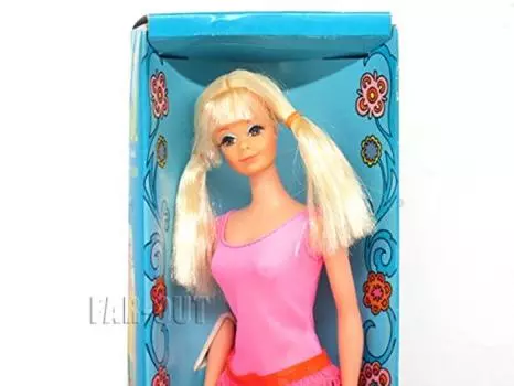 Barbie GROOVY PJ Twist Turn Blonde Pink Swimsuit Купальник Винтаж 1969 Оригинальная коробка Кукла Кукла НОВАЯ &