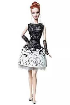 Barbie Laser Leatherette Barbie Black and White Collection Collection Limited Limited Edition Doll Figure - - [Item] чёрный
