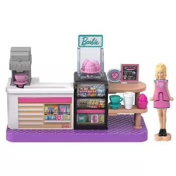 Barbie Mini Barbie Land Cafe Dress Up Play Micro Doll Playset 6 лет и старше Розовый JCR31 Кукла/домик для игр/ролевых игр